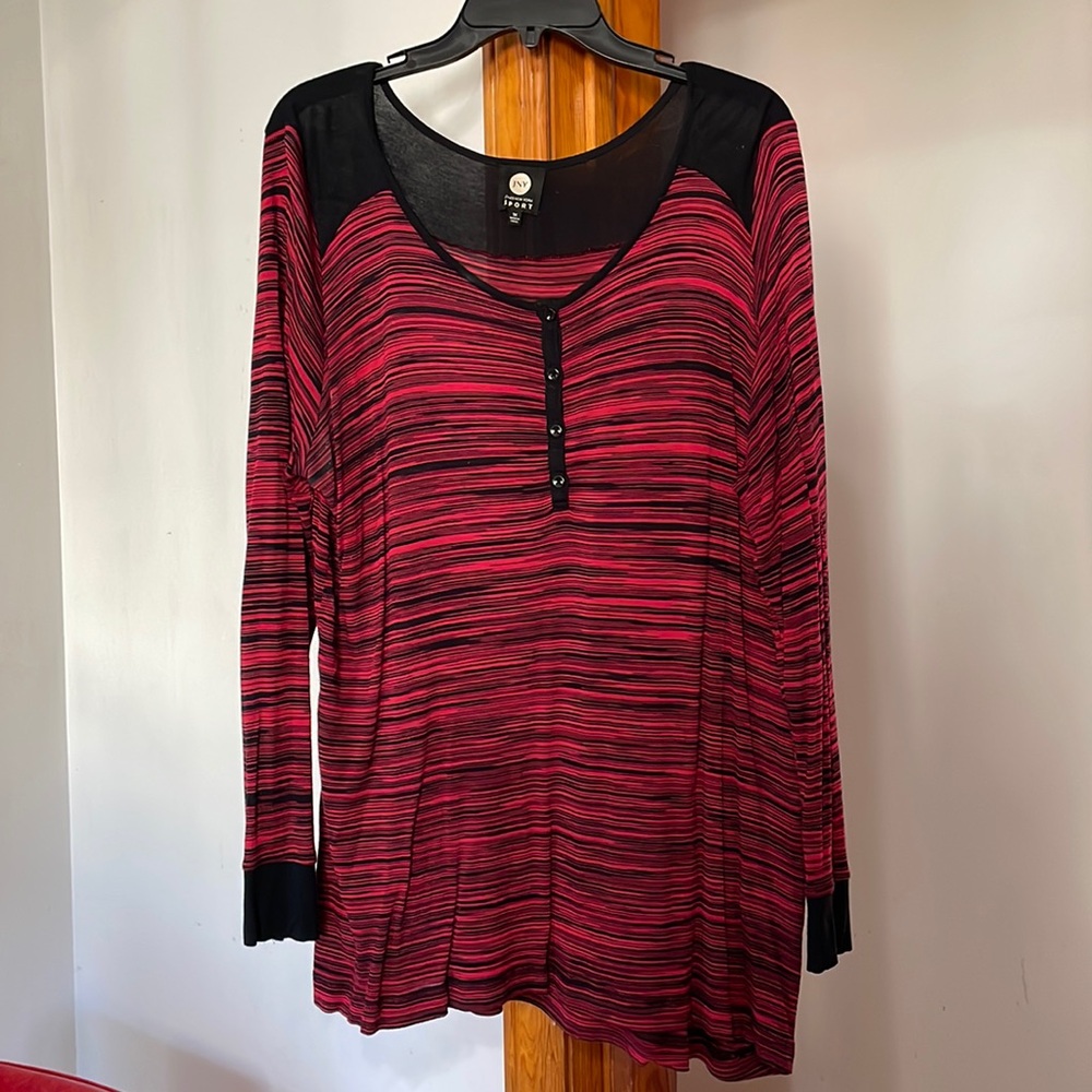 JONES NY PLUS SIZE HENLEY